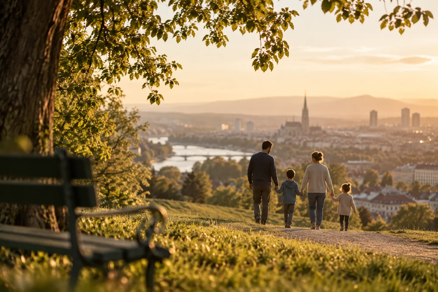 Familie als Symbol für professionelle Elternberatung in Wien